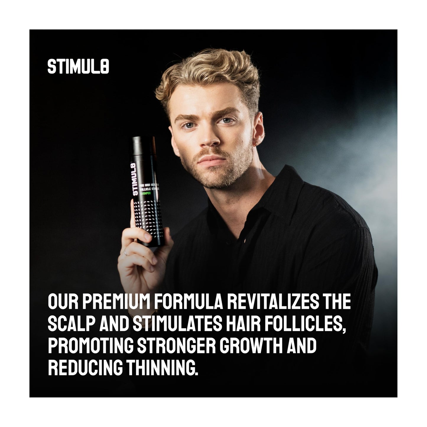 Stimul8™ Hair Growth & Follicle Stimulating Shampoo – Biotin, Baicapil™, DHT Blocker, Thickening & Strengthening for Thinning Hair